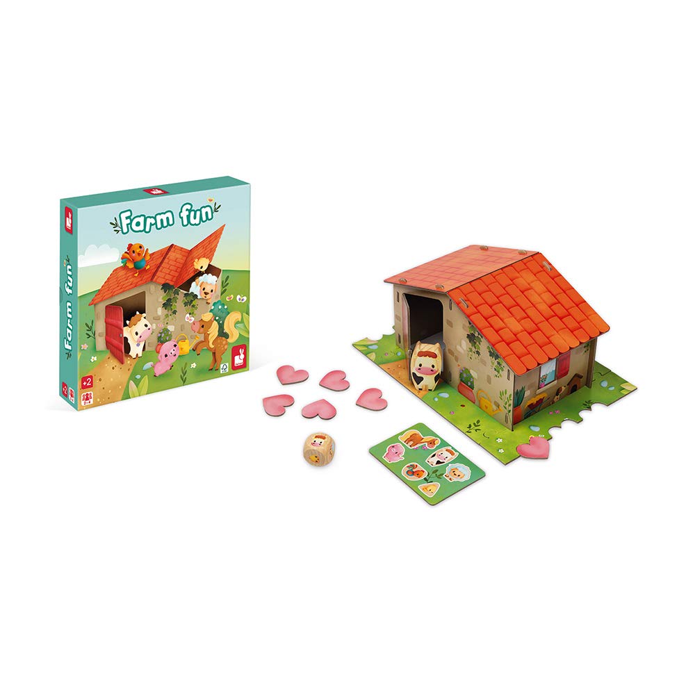 Janod Bohoo Party Gioco Da Tavolo Per Bambini | Fantasmi In Legno E Castello, 2-4 Giocatori, 4+ Anni, Certificato FSC