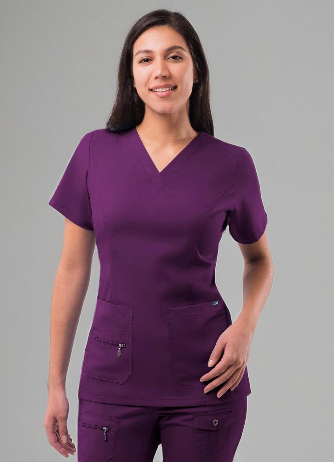 Adar Pro Prendas médicas para mujer Casaca médica cuello en V