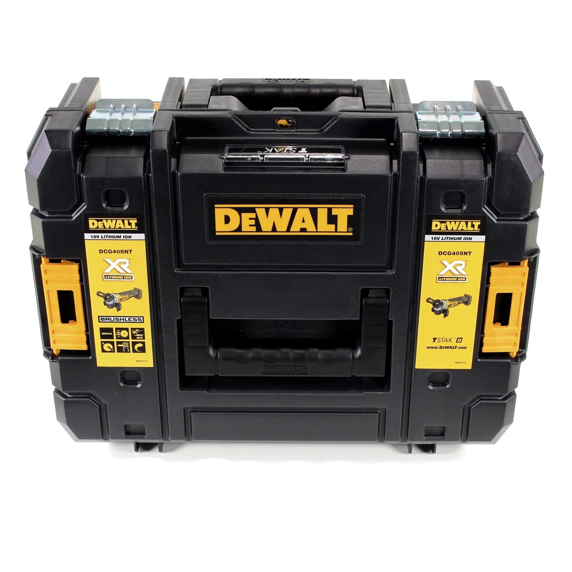 DEWALT DCG405P3-QW - Smerigliatrice 125 mm a batteria 18V 3 batterie 5.0 Ah Caricabatterie e valigetta TStak