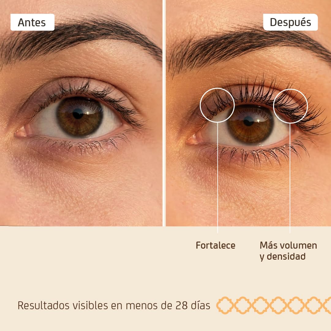 Nuggela & Sulé Lash Serum. Sérum de Pestañas de Doble Acción: Fortalecedor y Voluminizador. Con Extracto de FO-TI. Demostrado Mediante Estudio Clínico. 5 ml + 5 ml