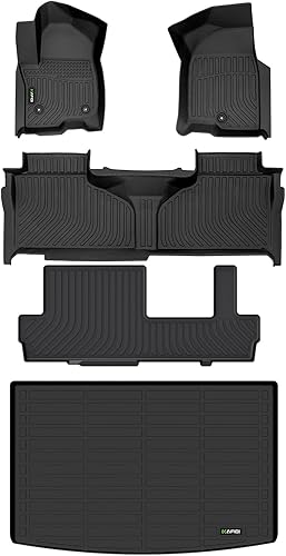 Vista 46 de Alfombrillas y forro de carga personalizados para Chevy Suburban/GMC Yukon XL 2015-2020 (con asiento de banco de 2da fila), protección para todo