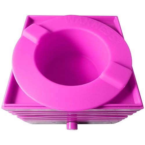 Miniatura 4 de Waxness Cuenco de silicona antiadherente fácil de limpiar, color rosa, para calentadores de cera de 16 oz  1 libra