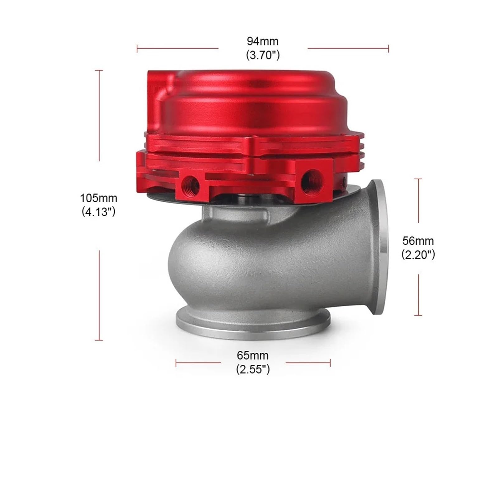 Blow Off Valve 44MM zewnętrzny zawór upustowy zewnętrznej turbosprężarki z kołnierzem V-Band i 50MM zawór upustowy BOV Combo Turbo Zawór Elektromagnetyczny Doładowania Turbo(A)