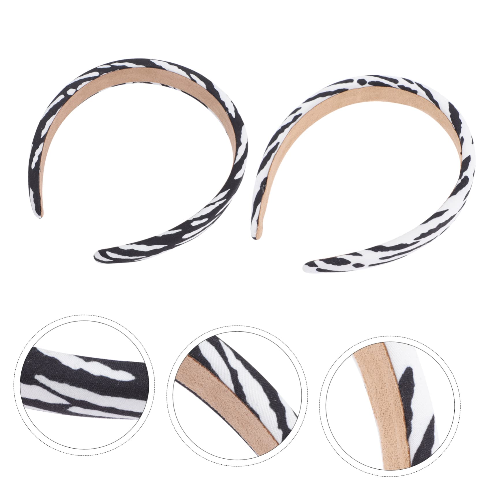 FOMIYES Diademas De Yoga Para Mujer 10 Piezas diadema de vaca coleteros pelo mujer protección de la piel la vaca venda Perder Metal Damas Diademas