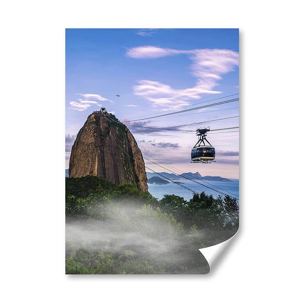 DV DESIGN1 x A2 Poster Art Print - Sugarloaf Mountain Rio Brazil Wall Art Paper Posters Large Picture Graphic Photo #2187
