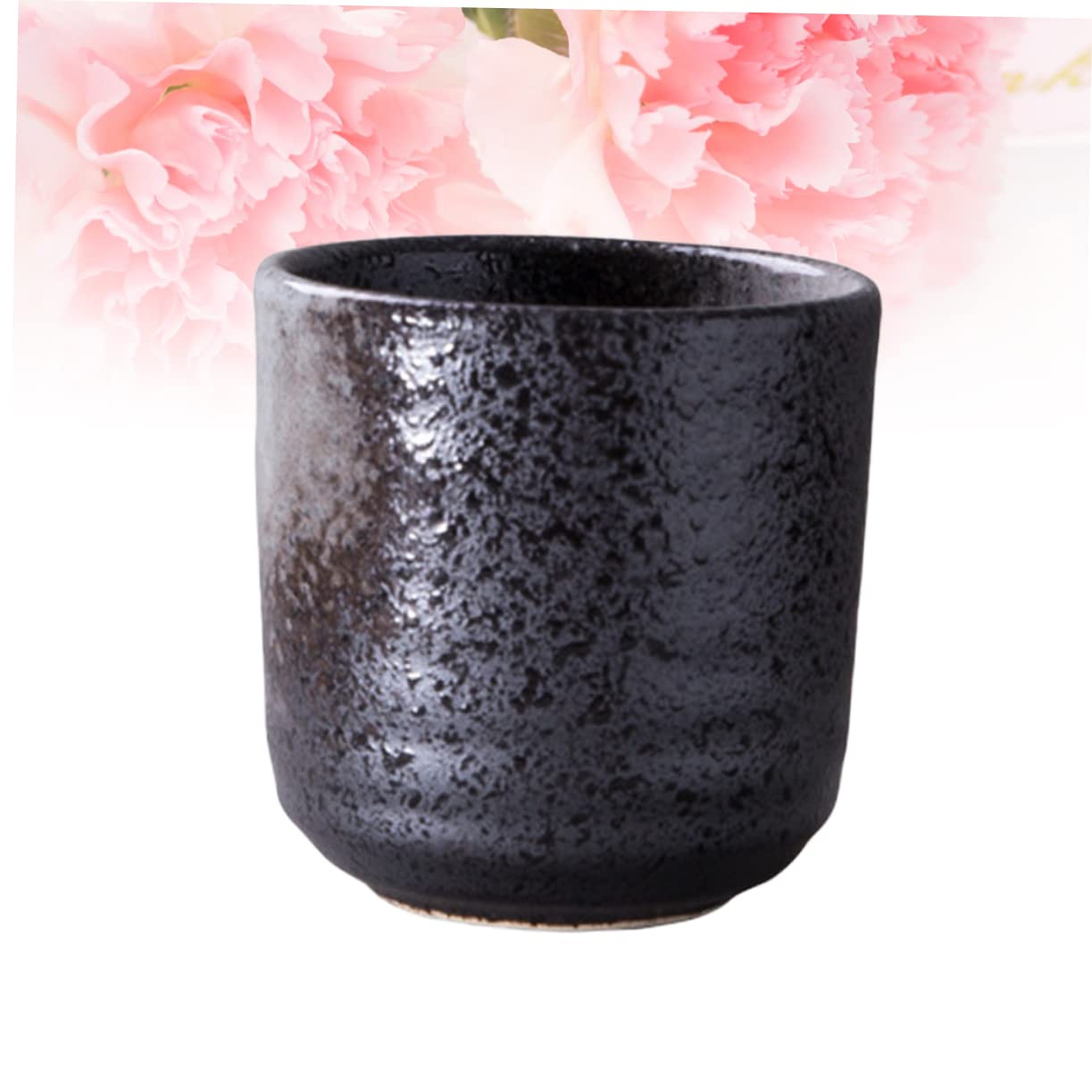 COLLBATH 3 Stück Retro Keramik Teeservice mit Tasse Schwarz