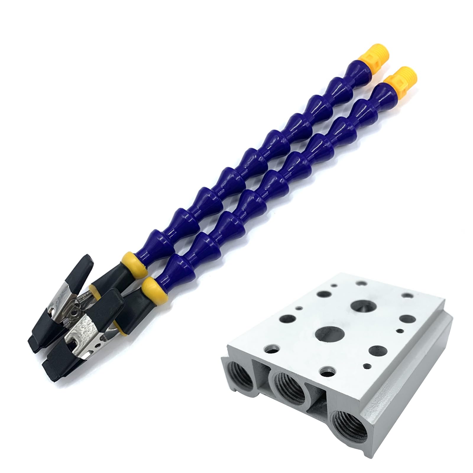 Pratico strumento di terza mano con 3 bracci flessibili e clip che