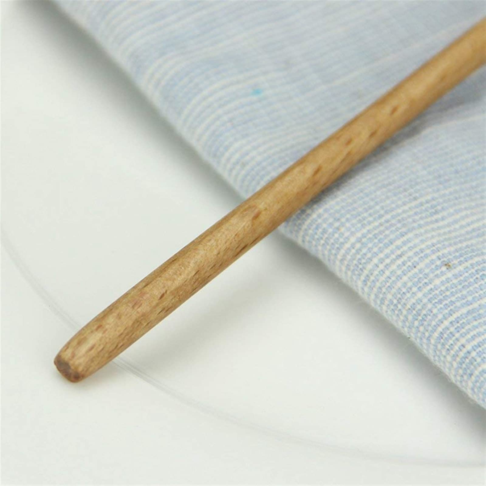 JINGYAN Cuillères à café Bar Spoon, Cocktail, Swizzle Sticks For Drinks, 7.96 Inch 10 Pieces Natural Wood Long Handle Drink Spoons Stirrer