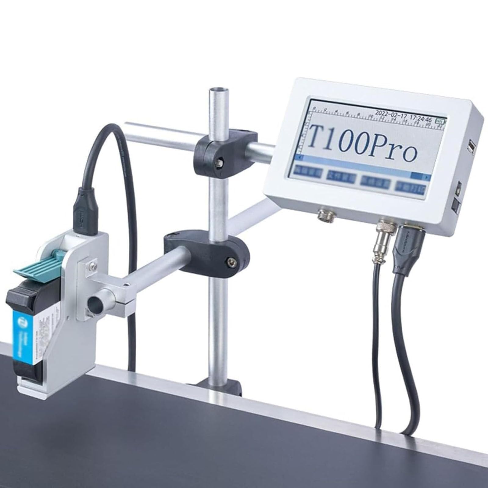 KWUHNJF Industrial Inkjet Printer,Automatic Industrial Inkjet Printer,Portable Inkjet Printer,Intelligent Inkjet Coding Machine,Automatic Inkjet Coding Machine(12.7mm)
