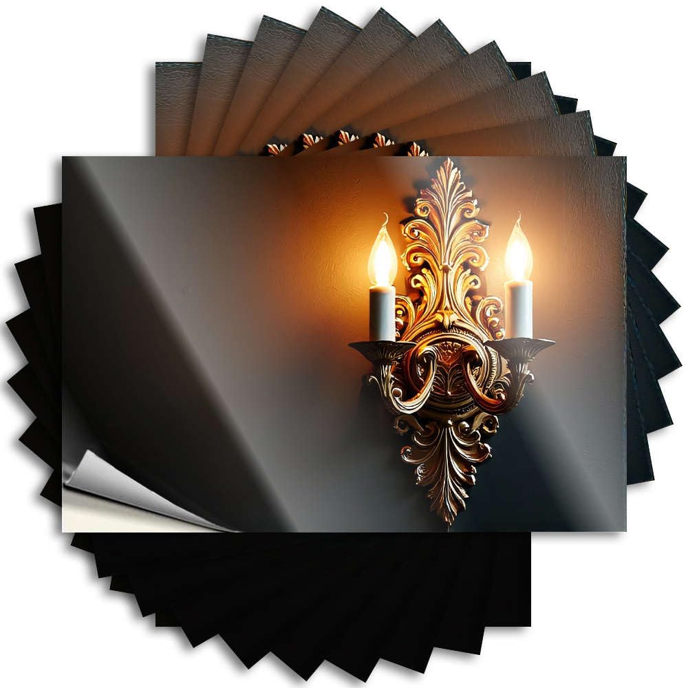 Affirmation, Funny Sticker Case Gilded Wall Sconce with Two Candles. | Men Country Stuff(6X9CM)