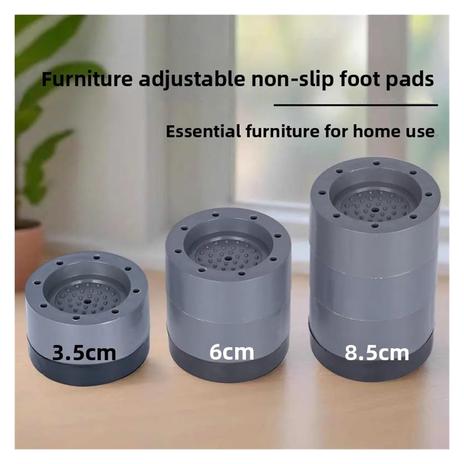 Almohadillas Niveladoras Antivibración, Amortiguadores Antideslizantes For Lavadora Secadora(8.5cm)