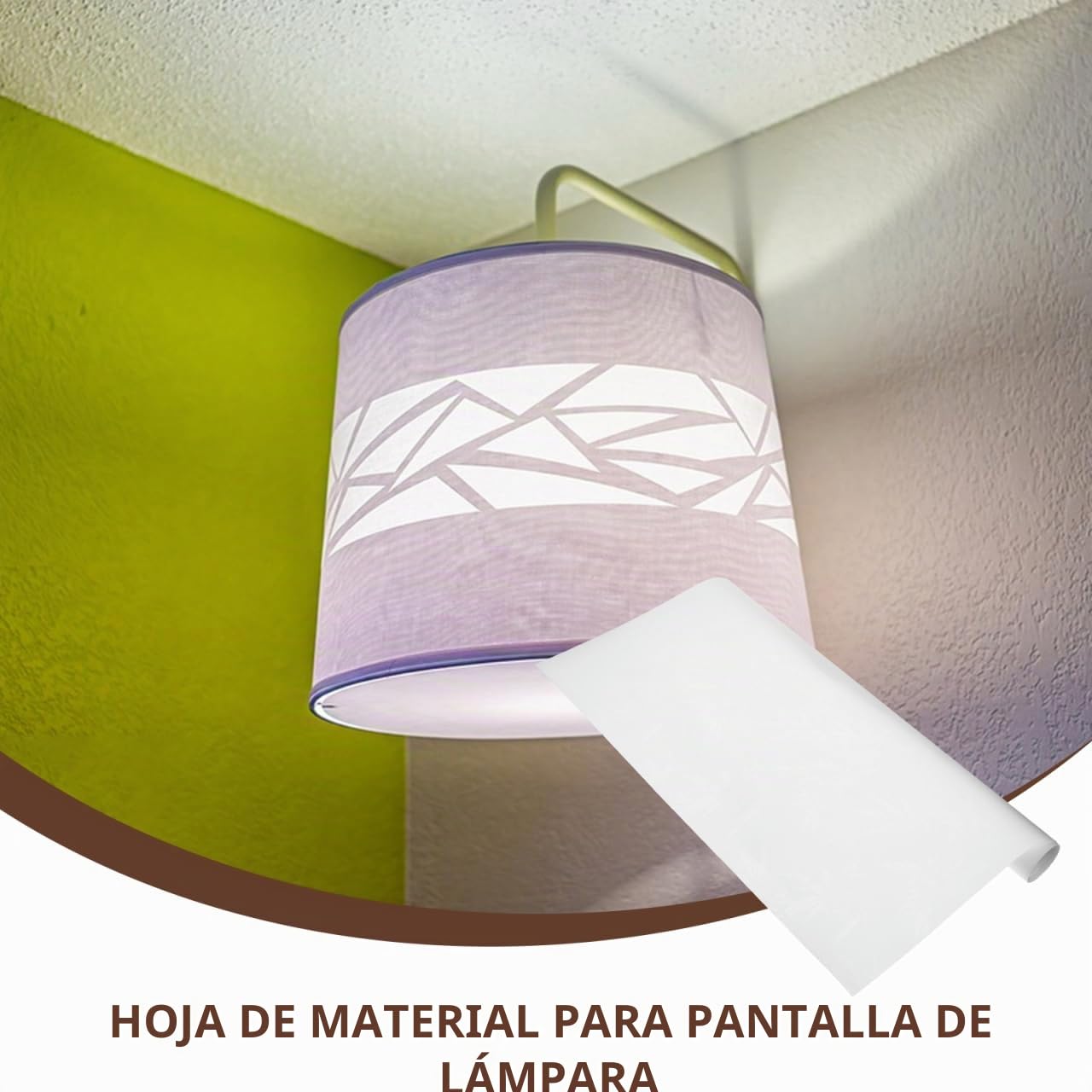 STOBAZA Material De Bricolaje Para Pantallas De Lámpara Lámina Pvc Antideslumbrante Para Pantallas Colgantes Y De Pared De 47.24X19.68 Pulgadas Iluminación Interior