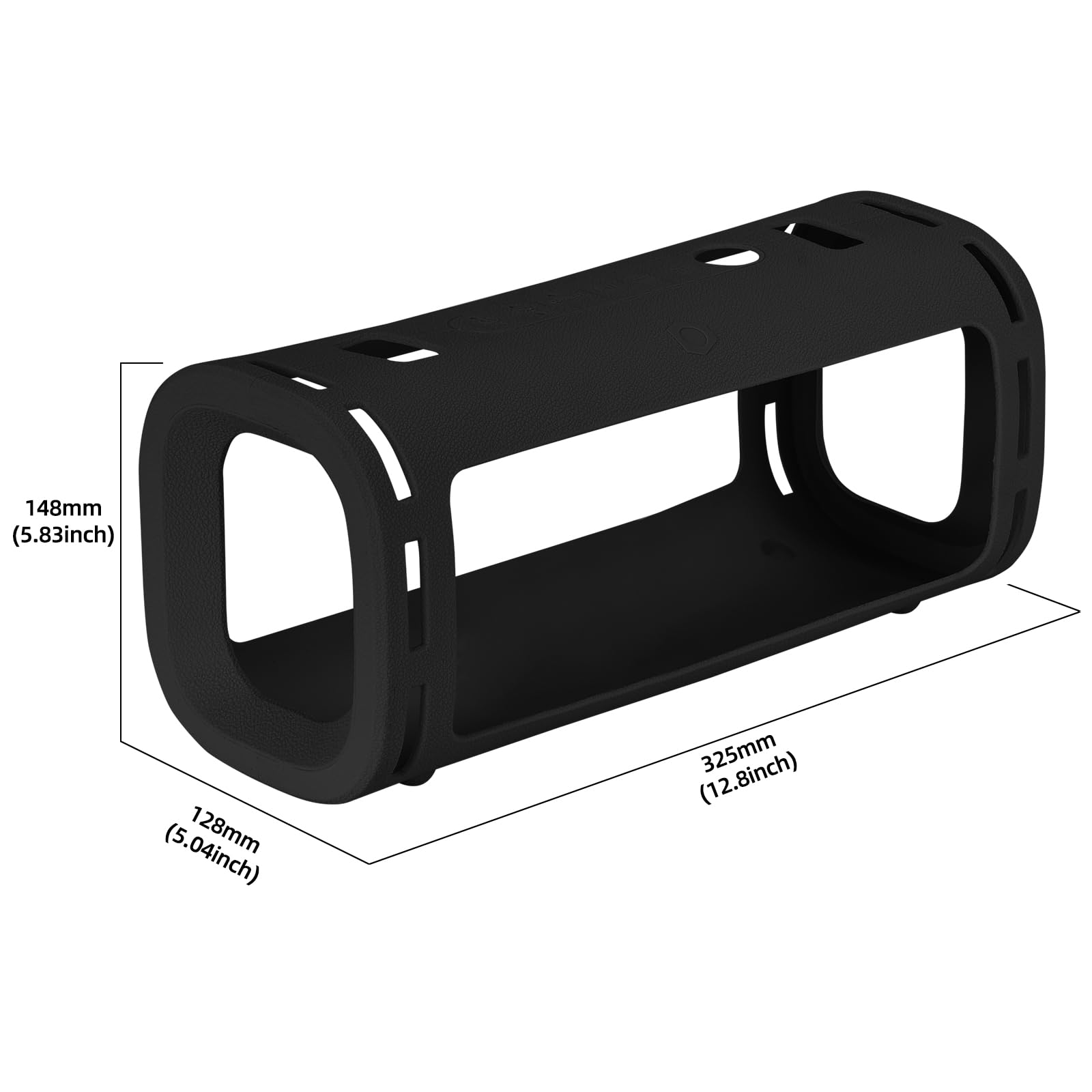 Custodia in Silicone per Sony ULT FIELD 5 - Potente Speaker Portatile Bluetooth,Manicotto da Viaggio Portatile Protettiva Borsa Custodia Cover di Trasporto para Sony ULT FIELD 5(Nero)