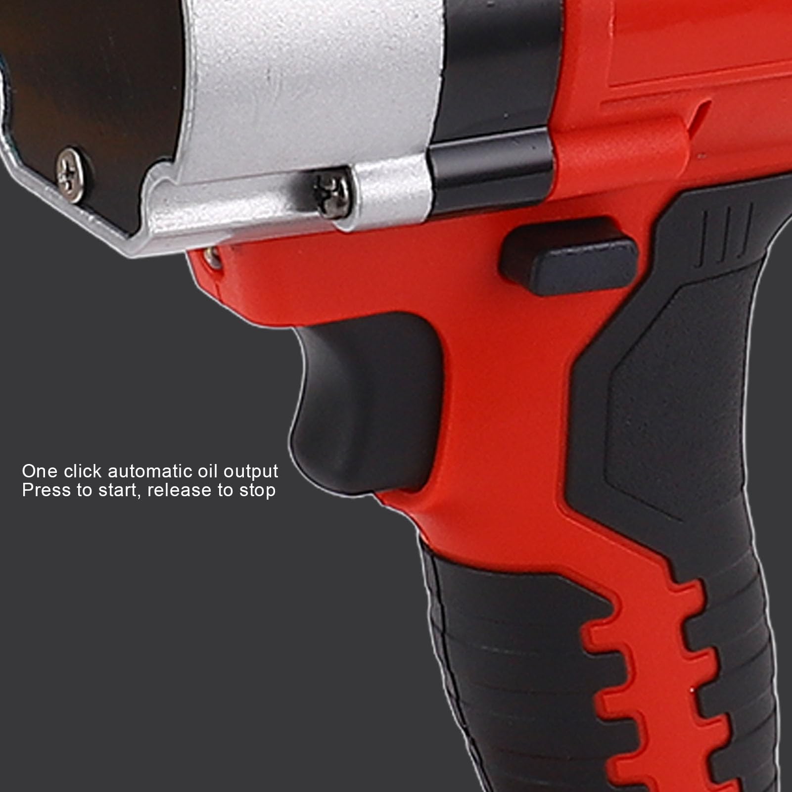Pistola de Engrase Eléctrica, Pistola de Engrase Inalámbrica de 12 000 PSI con Luces LED Integradas, Diseño de Lubricación Automática, Caudal Ajustable, para Fábricas