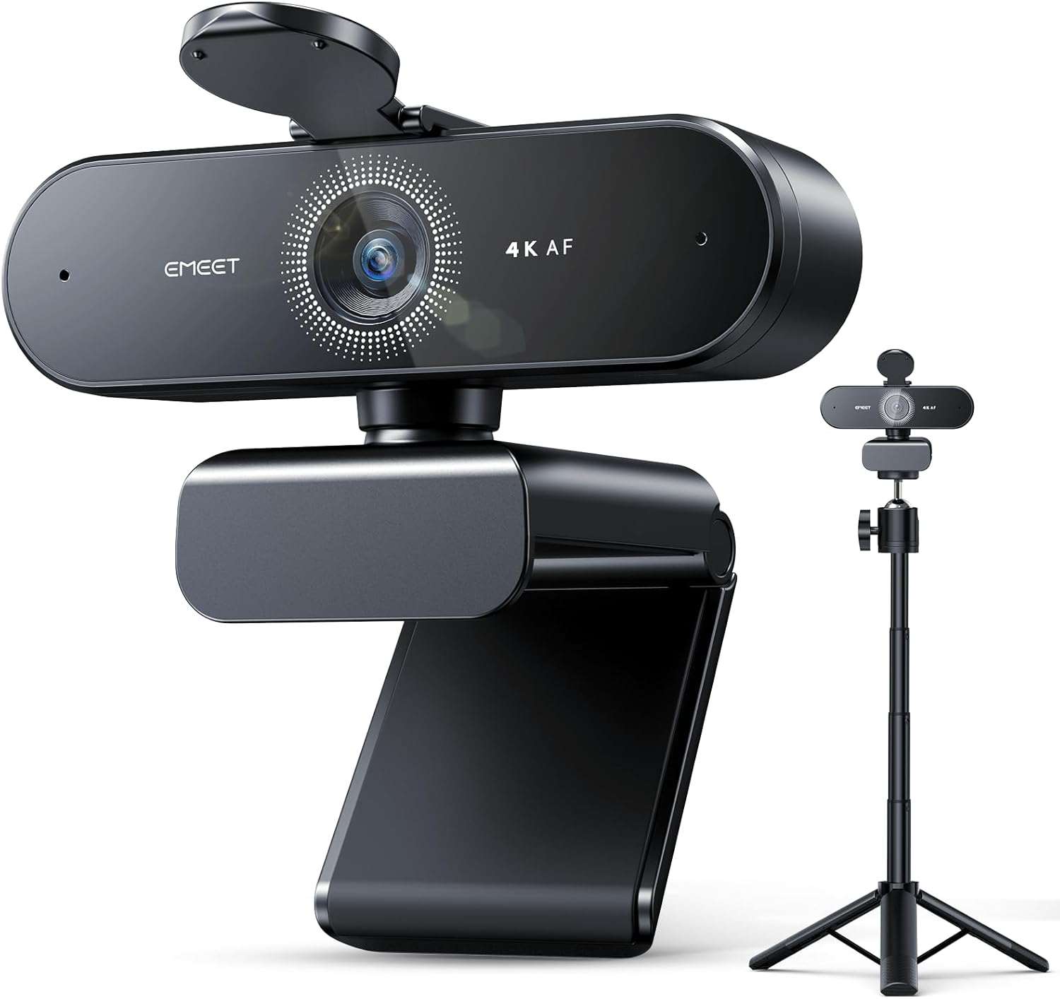 EMEET NOVA 4K Webcam with Tripod – 4K UHD, PDAF Autofocus, Adjustable Heights with 360° Swivel Head, 2 Noise-Cancelling Mics, USB Plug&Play, Privacy Cover, Ideal for Online Meetings&Live Streaming EMEET NOVA 4K Webcam with Tripod – 4K UHD, PDAF Autofocus, Adjustable Heights with 360° Swivel Head, 2 Noise-Cancelling Mics, USB Plug&Play, Privacy Cover, Ideal for Online Meetings&Live Streaming