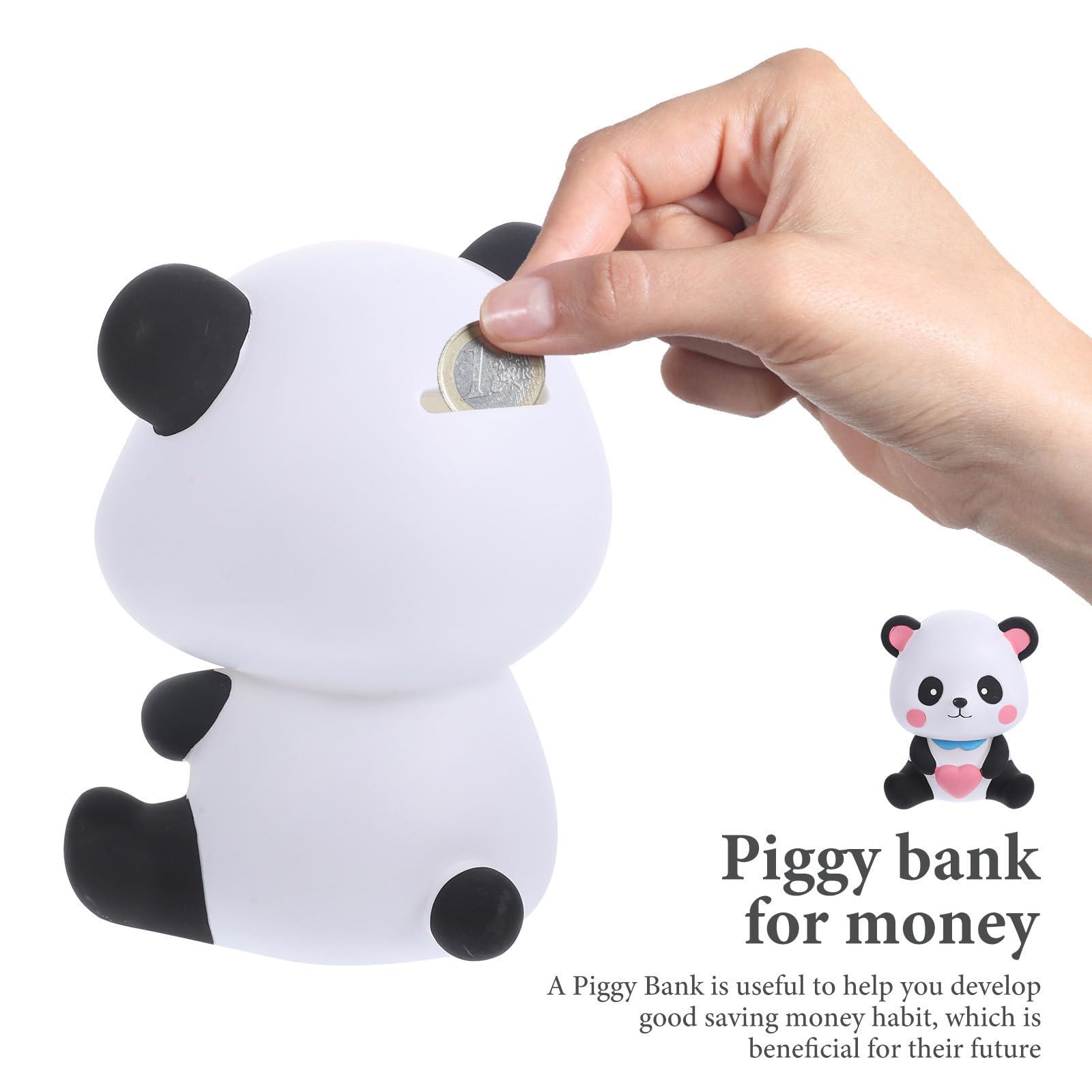 STOBAZA 4 Piezas Alcancía de Dibujos Animados Forma de Panda para