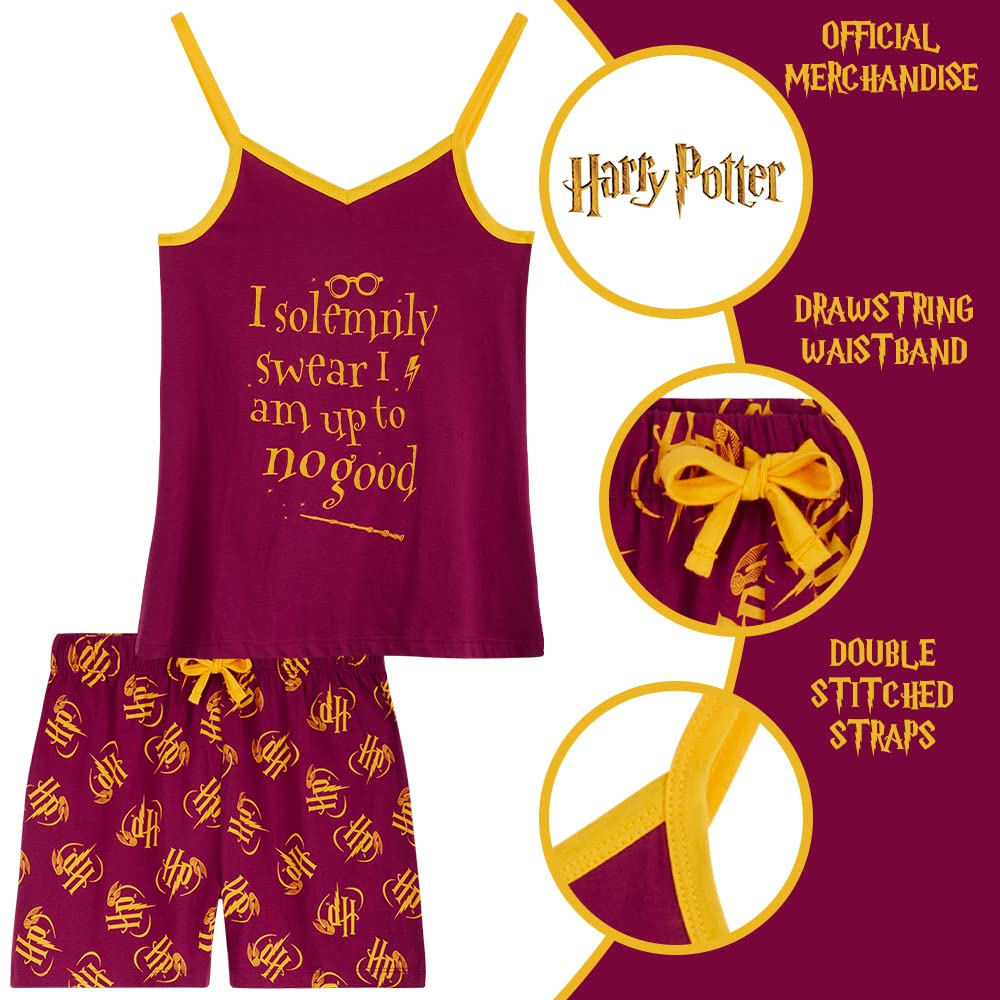 Harry Potter Piżama dziewczęca, 2-częściowa krótka piżama dla dziewczynek, 100% bawełna