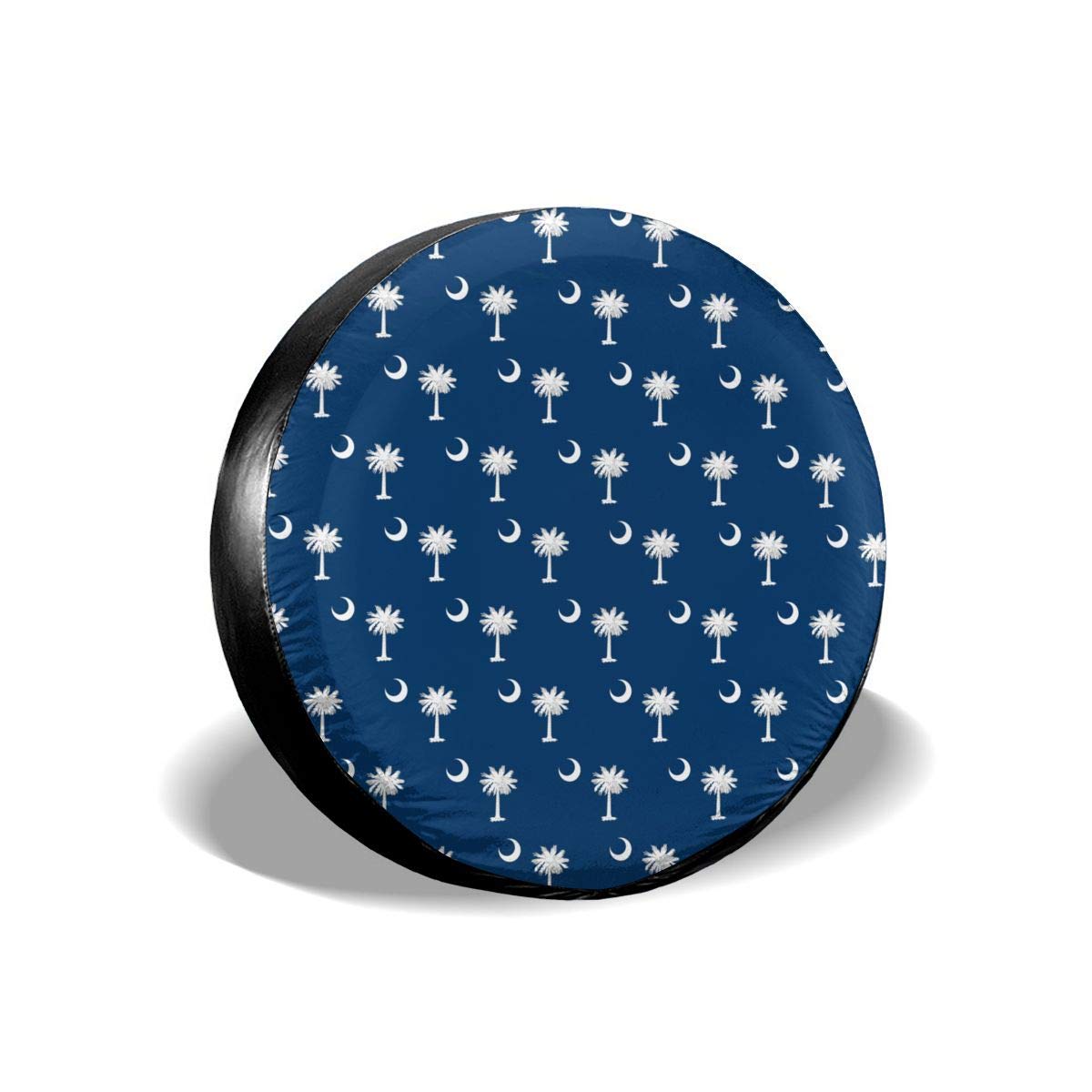 Spare Wheel Cover, South Carolina Flag Spare Tire Cover Universal Spare Wheel Tire Cover for Jeep Trailer RV SUV 14" 15" 16" 17"