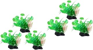 6 Peças De Plantas Falsas Betta Decorações De Tanque De Peixes Plantas De Aquário De Plástico Decoração De Aquário Plantas Aquáticas Artificiais Ornamento De Tuba Ornamento De