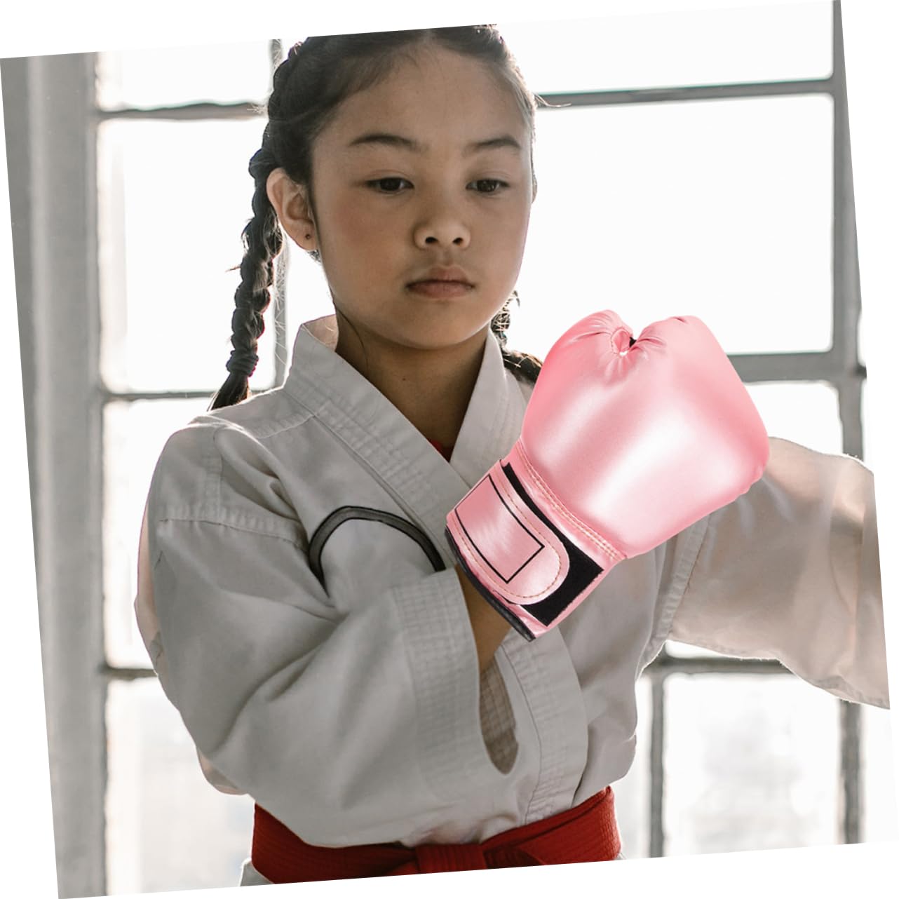 Guanti da Boxe per Ragazzi, 2 Paia, in Pu Interno in Spugna