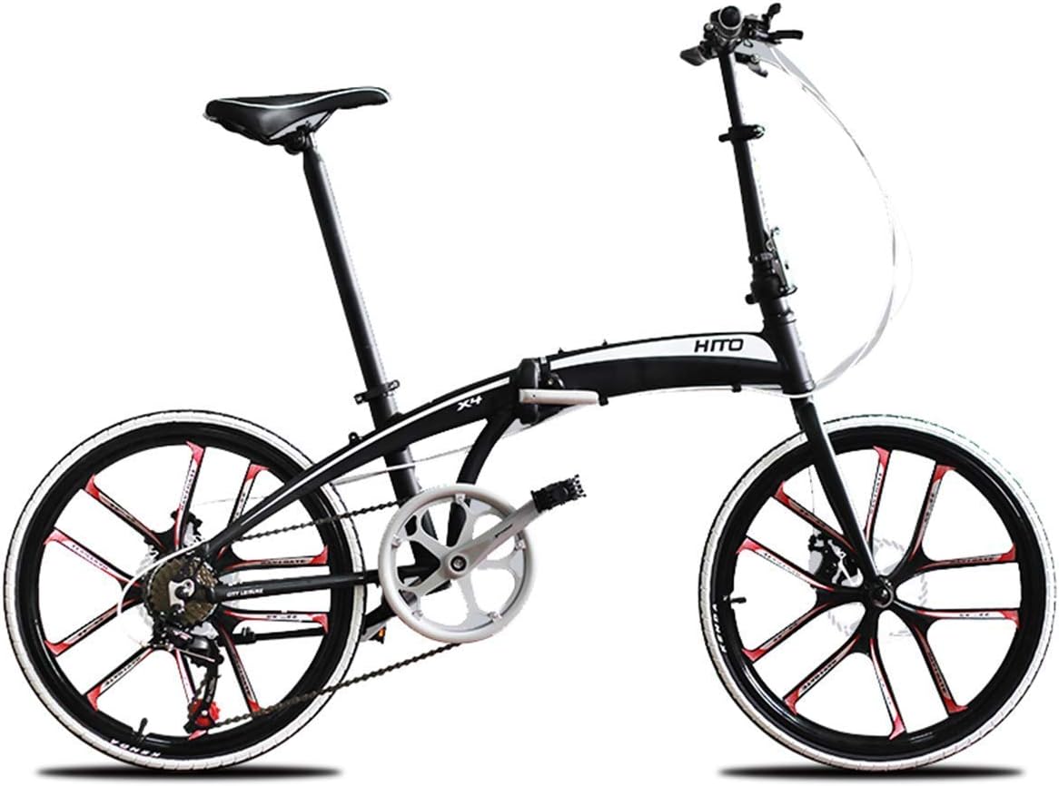 Folding Bike for Women Men Bicycles City Bike Bike with 22 Inches 10