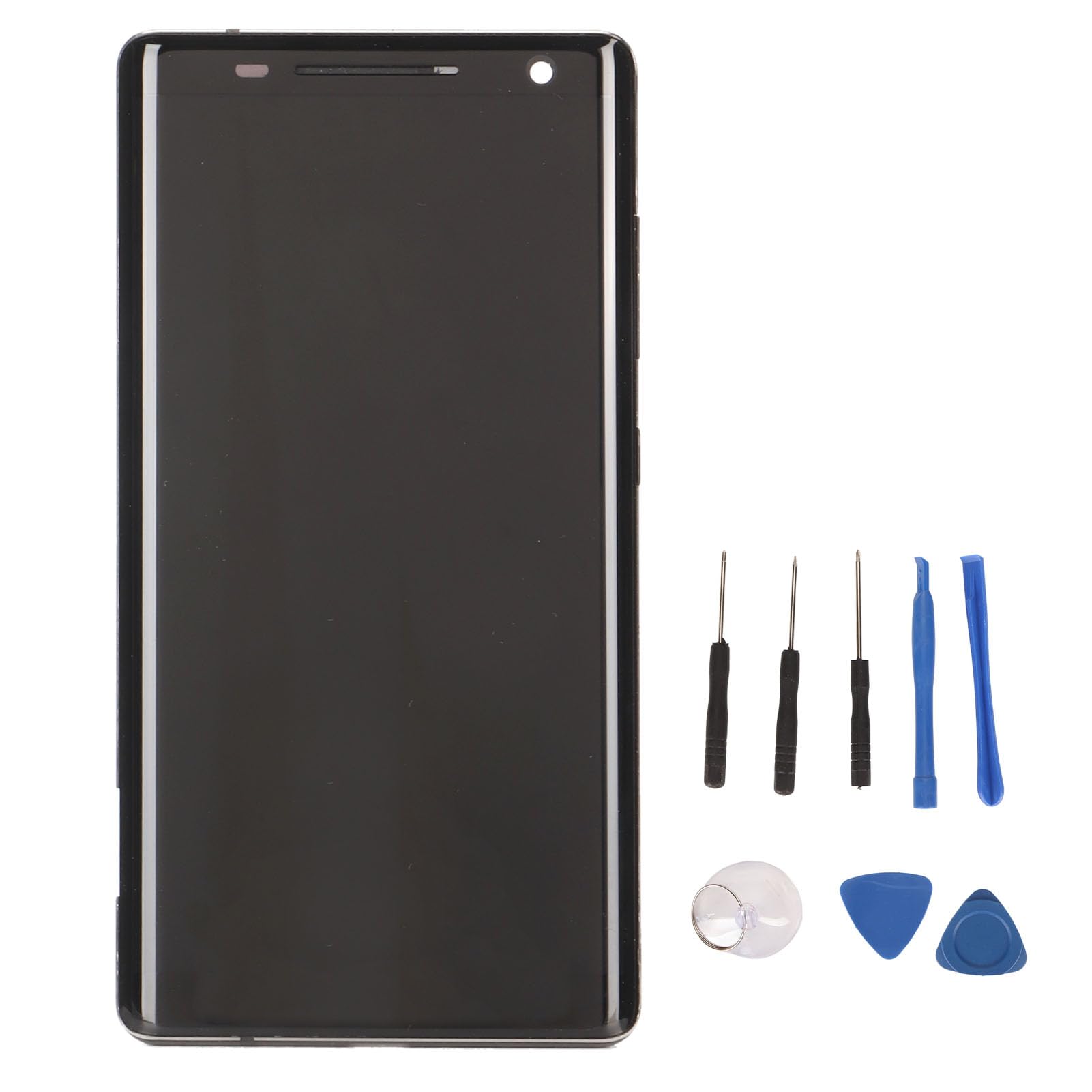 Phone Screen Replacement for Nokia 8S, LCD Display Touch Digitizer Assembly Screen Replacement with Frame, 3D Sensitive Touch Screen Repair Tool Kit for Nokia 8S Black