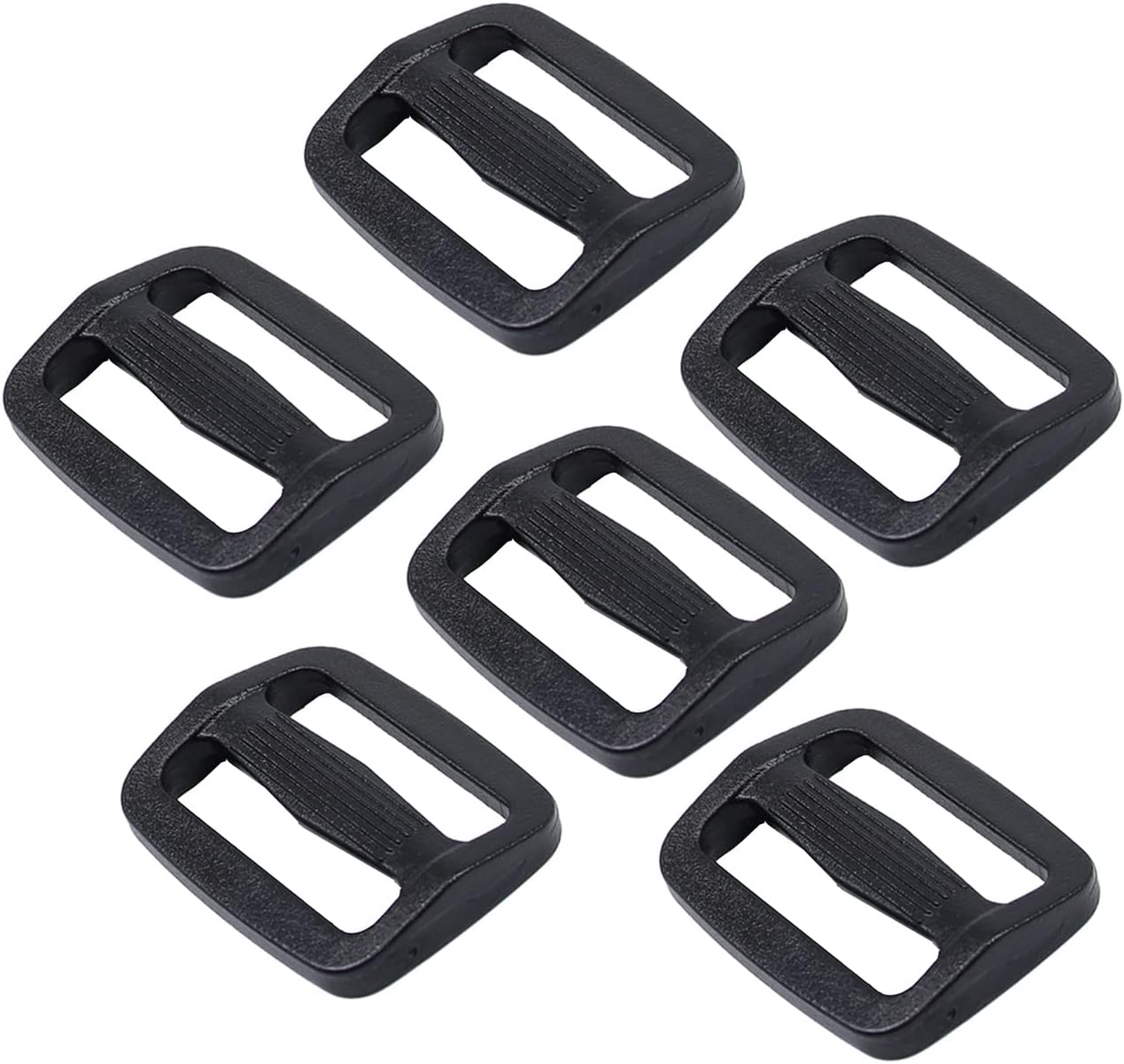 Baitoo Tri glide Slider,Heavy Duty Plastic Tri Glide Slide Buckle Strap sliders Adjusters for Backpack Strap Belt