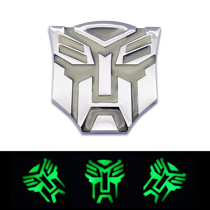 Buy AxleZx Chrome Metal Transformers Autobots Logo Car Emblem Self
