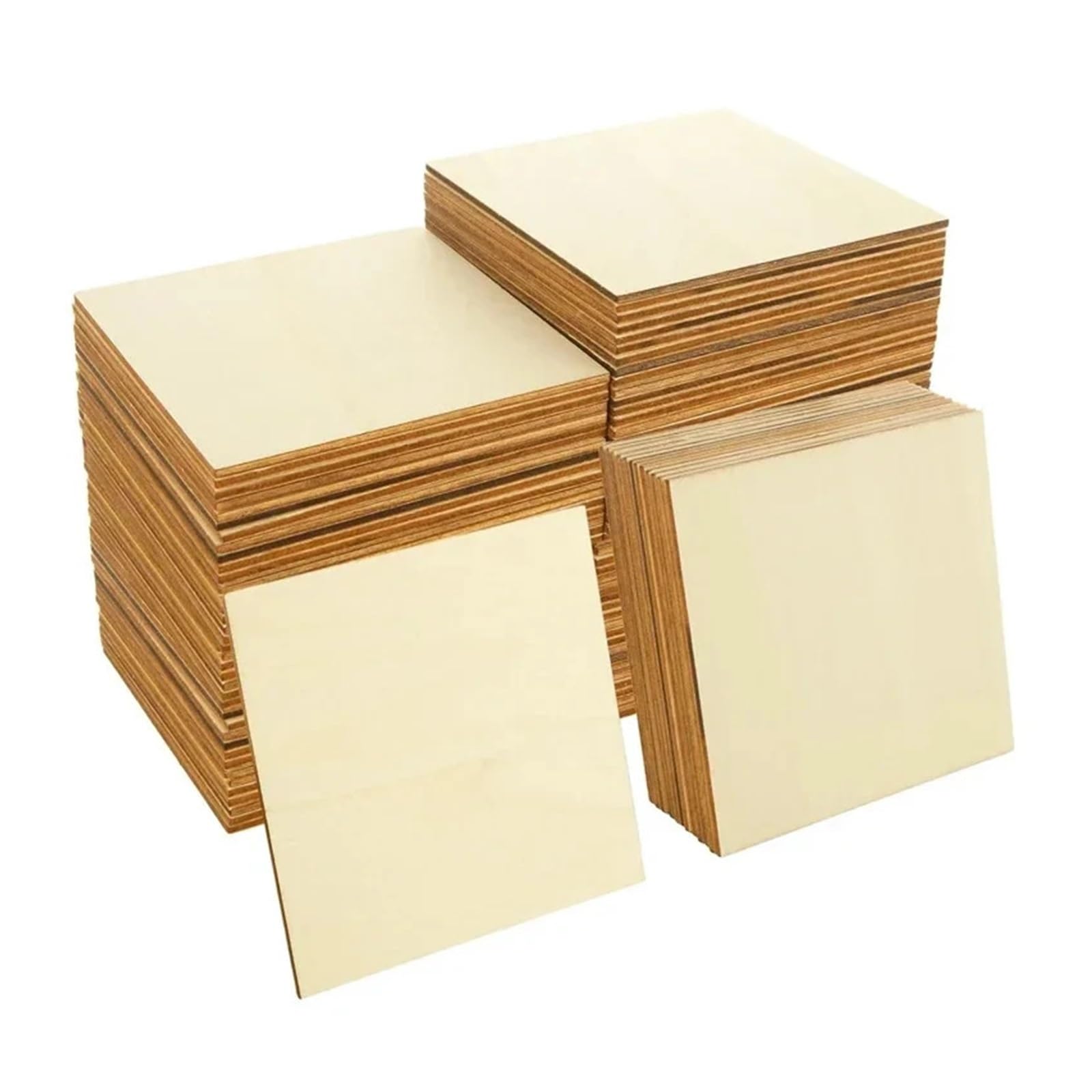 Sin Terminar Tablero Madera Rodajas cuadradas de madera sin tratar 1 a 30 cm, piezas for manualidades, pintura, decoración del hogar y proyectos artísticos(10pcs 30cm)