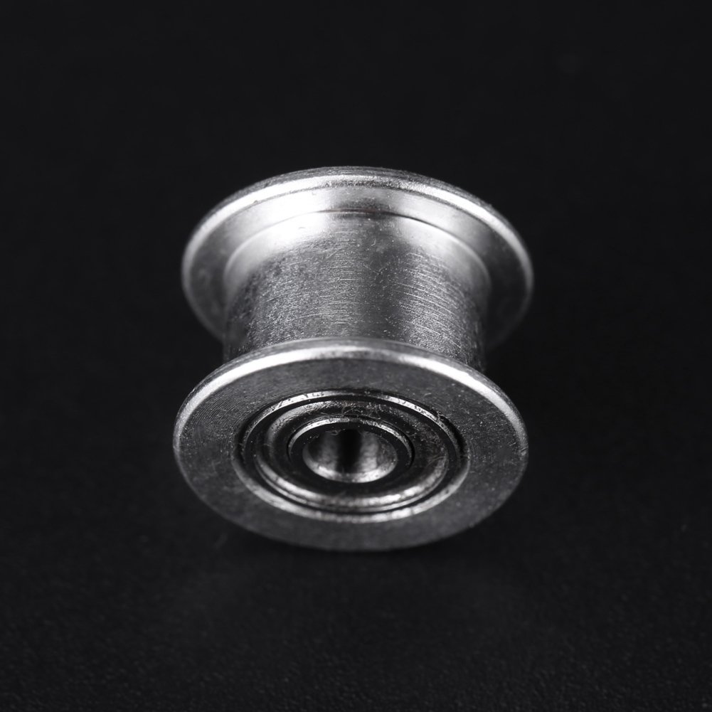 Aluminiowe koło pasowe rozrządu do drukarki 3D - 5-częściowy zestaw, 2GT, otwór 3 mm/5 mm, 16/20/zęby bezzębne, szerokość paska 6 mm/10 mm (W6 mm 16T otwór 3 bezzębny)