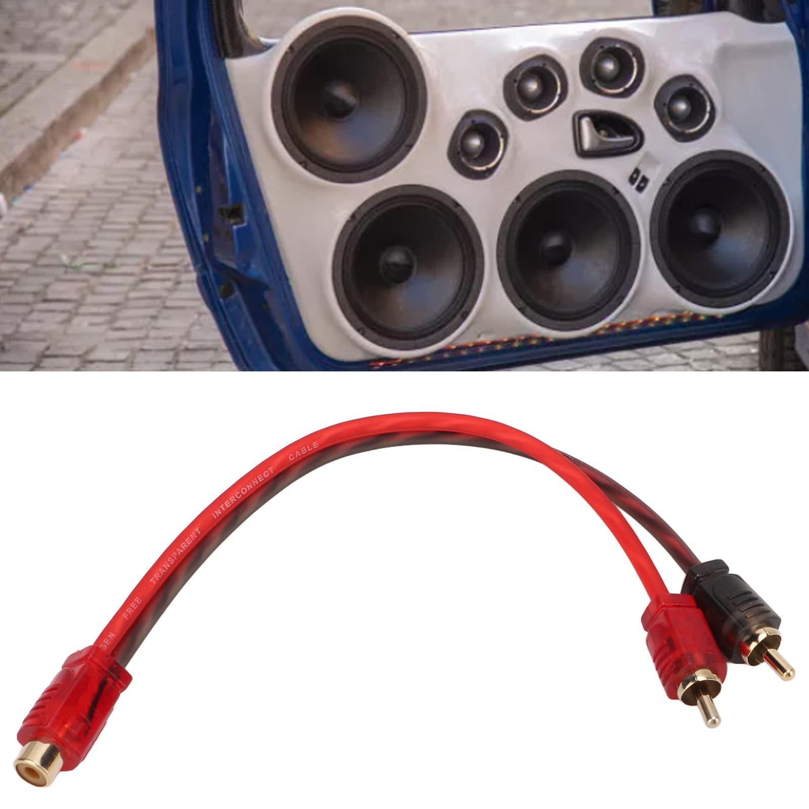 Adattatore Audio Y-Splitter 1 Femmina A 2 Maschi - Jack 3.5 Mm, 4 Pezzi Da 20 Cm - Per Cuffie E Altoparlanti