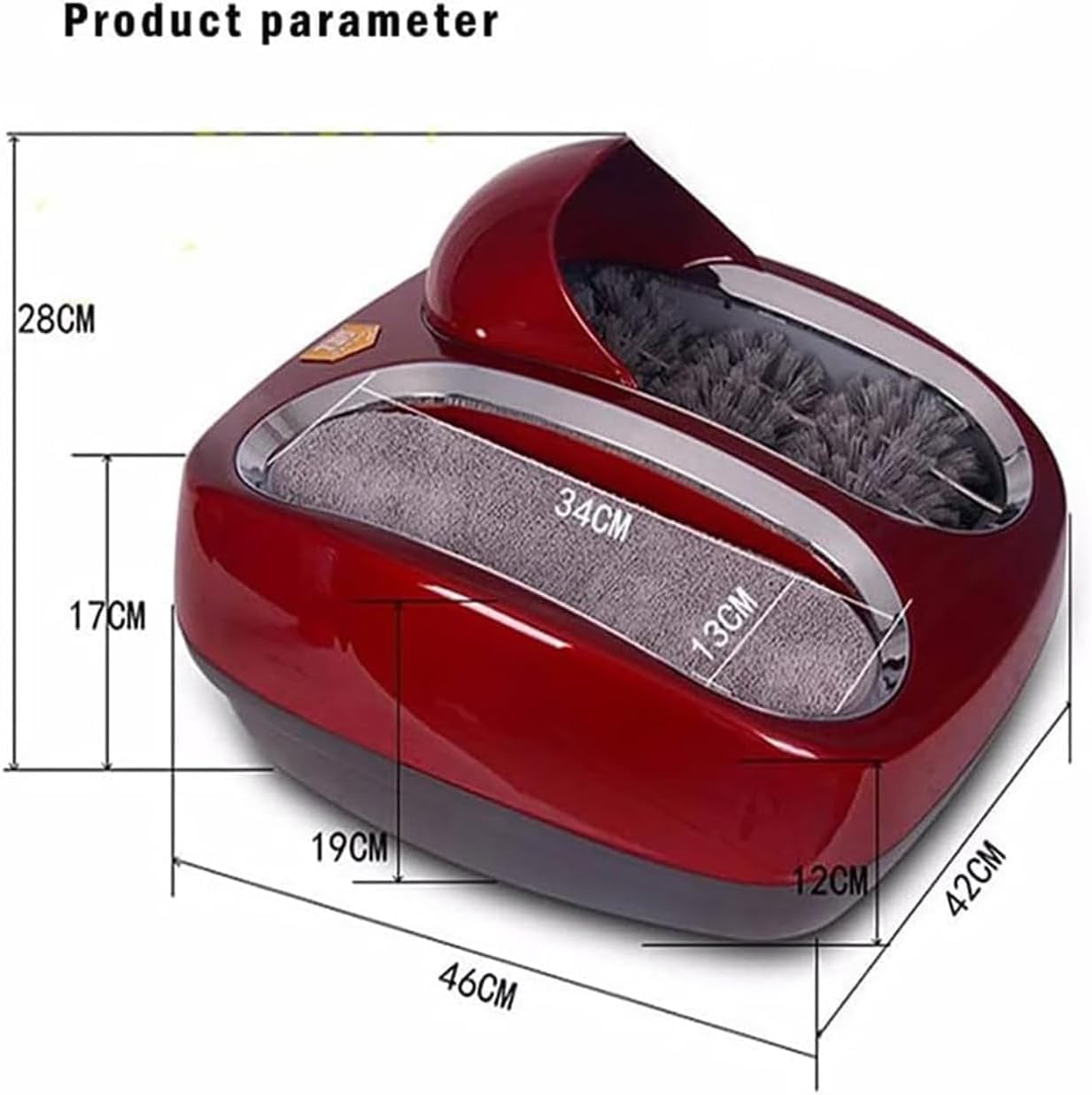 Limpiador De Suelas De Zapatos 80W, Pulidor De Suelas De Zapatos Eléctrico, Interruptor De Sensor Completamente Automático, Cepillos De Nylon, No Se Necesitan Fundas Para Zapatos, Para Entrada Hotel