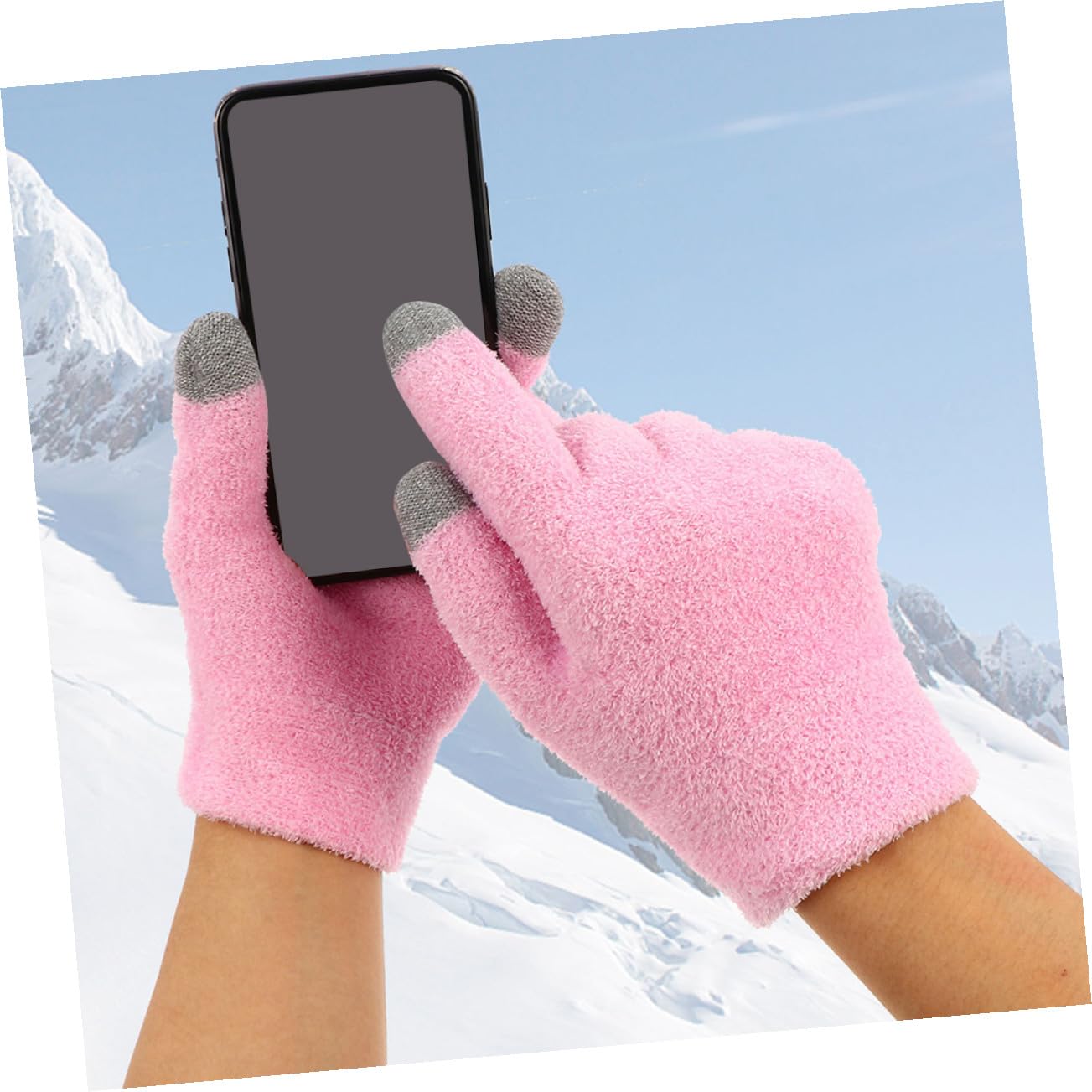 NOLITOY 2 Paare Feuchtigkeitsspendende Touchscreen handschuhe und Anti rutsch socken Set aus Weichem Garn Strapazierfähig und Angenehm für Trockene Hände und Füße Geeignet für
