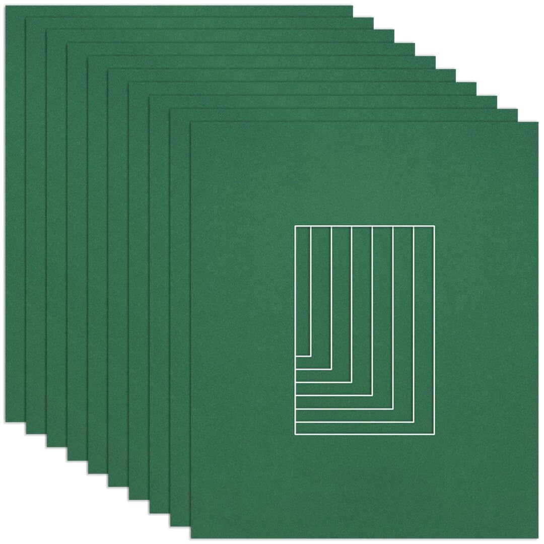 Procut Global 12x10" Emerald Picture Mounts to Fit 6x4" Aperture - Precision Cut Cardboard Photo Mount - Ideal for Frames, Prints, Artwork & Certificates - Sizes & Colours Available - 10 Pack โ image 1