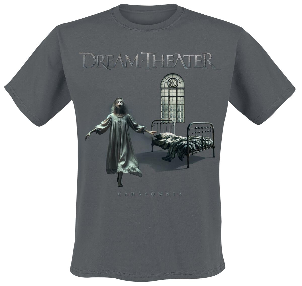 PlasticHead Dream Theater Parasomnia Grey T-Shirt (UK, Alpha, L, Regular, Regular, Grey)
