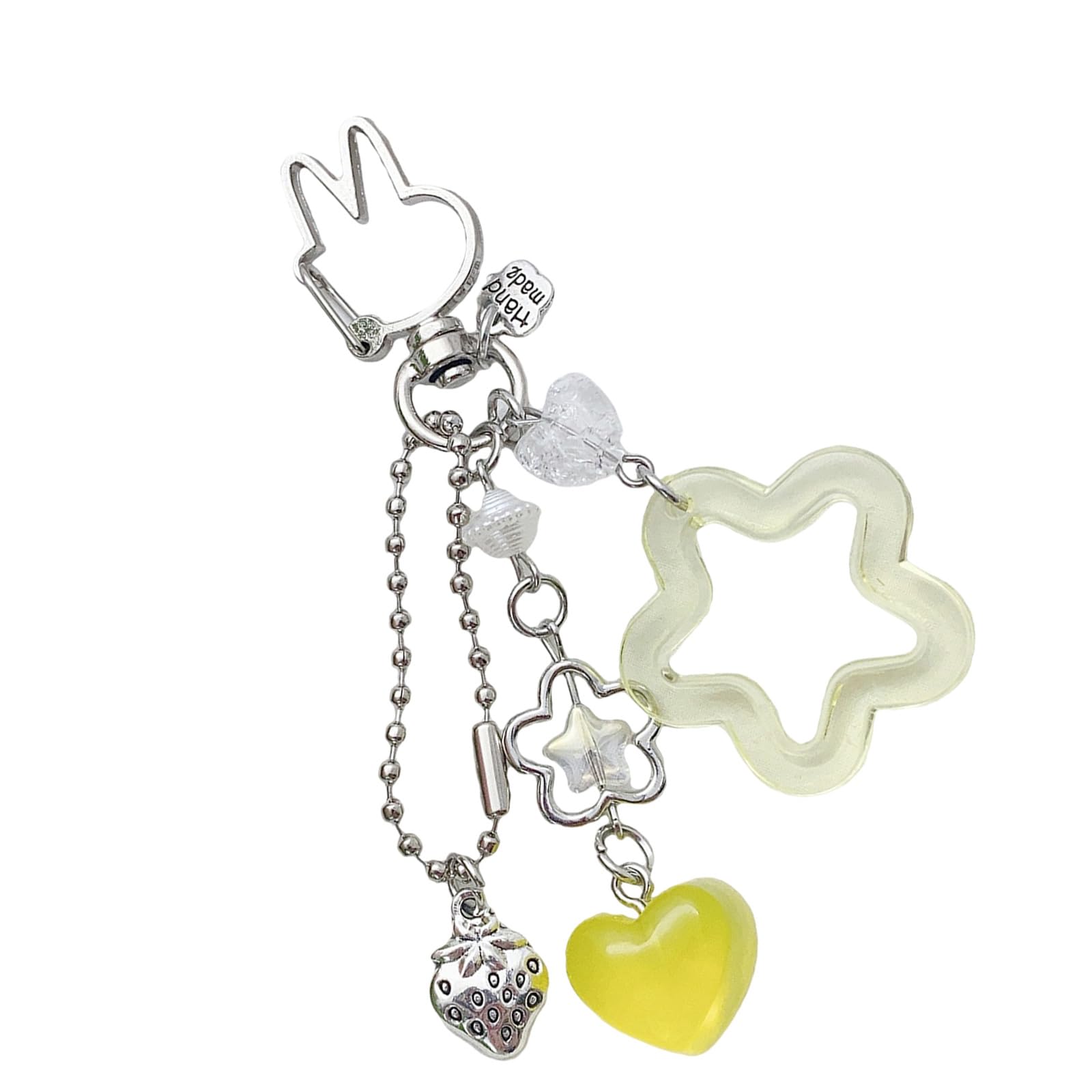 Xjdzineq Unique Star Pendant Chain Lightweight and Compact Trendy Keychain Jewelry Practical Use Star Shaped Keyring