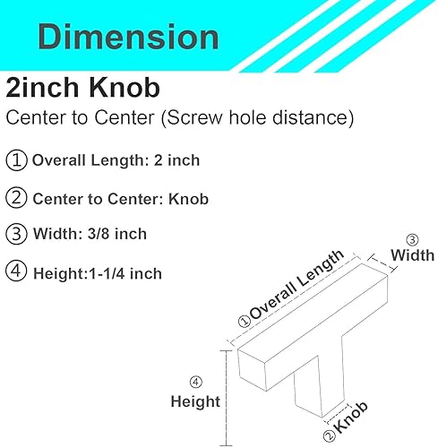 Miniatura 2 de Modket Paquete de 5 manijas cuadradas europeas para gabinete, acero inoxidable 304, longitud total de 13 pulgadas, centro de agujeros de 12-58