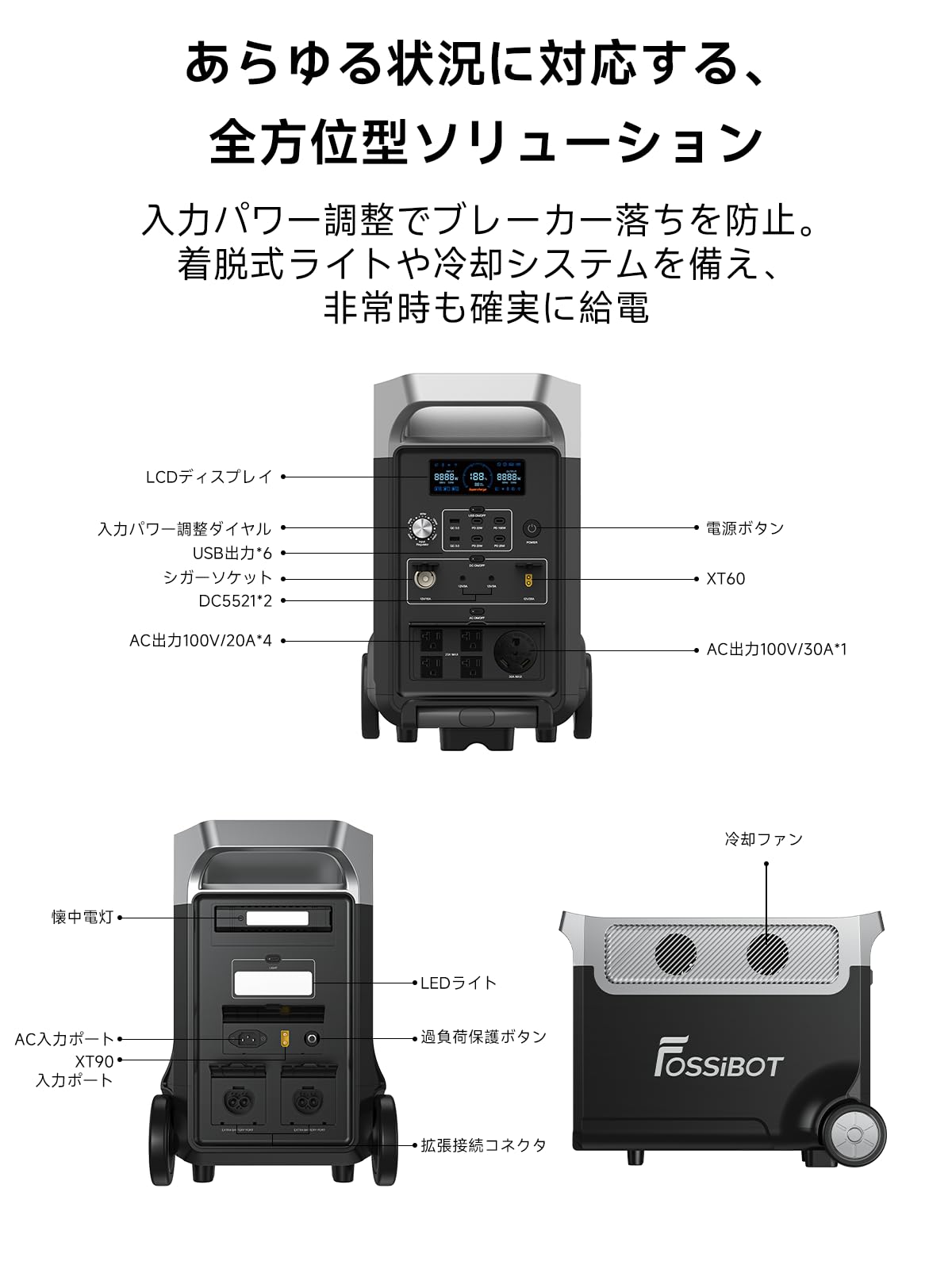 Amazon.co.jp: FOSSiBOT: ポータブル電源