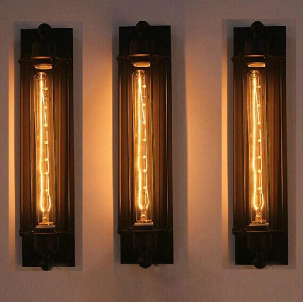 8W LED Wandlampe Edison Vintage Retro Metall Warmweiß