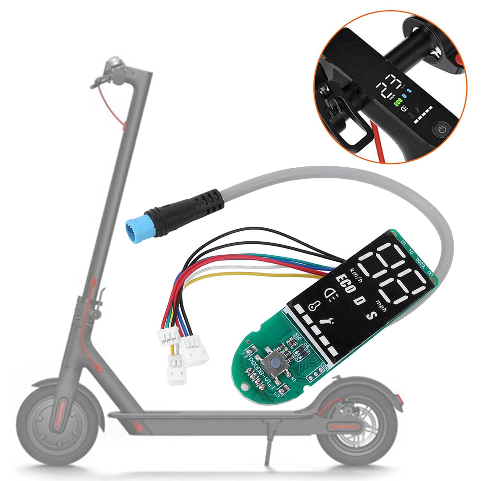 KIMISS Bluetooth-Elektroroller, Board-Motherboard, Passend für E-Scooter-Board, Schaltung S1, Platine, 365PRO, Bildschirm-Dashboard