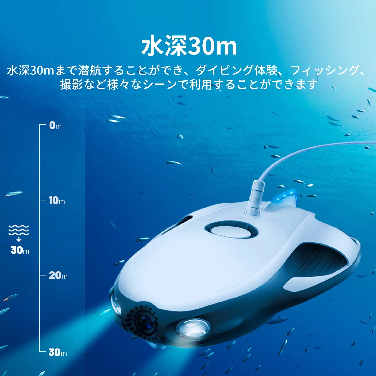 Amazon | 【国内限定版】PowerVision PowerRay 水中ドローン カメラ 