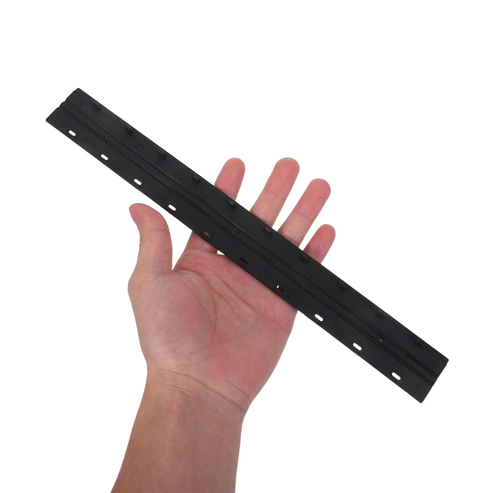 Mipcase 100 Morsetti per Rilegatura Documenti Neri in Plastica Barre di Fissaggio per Cartelle e Presentazioni Aziendali Pinza per Raccoglitori Carta Presa Sicura per Ufficio e