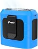 Zeadio Portable Waist Clip Fan, 4 Speeds 10000mAh Operated Hands-free Wearable Necklace Fan, with Lighting and Charging Function for Hot Flashes Home Office Travel Outdoor Sports - Blue