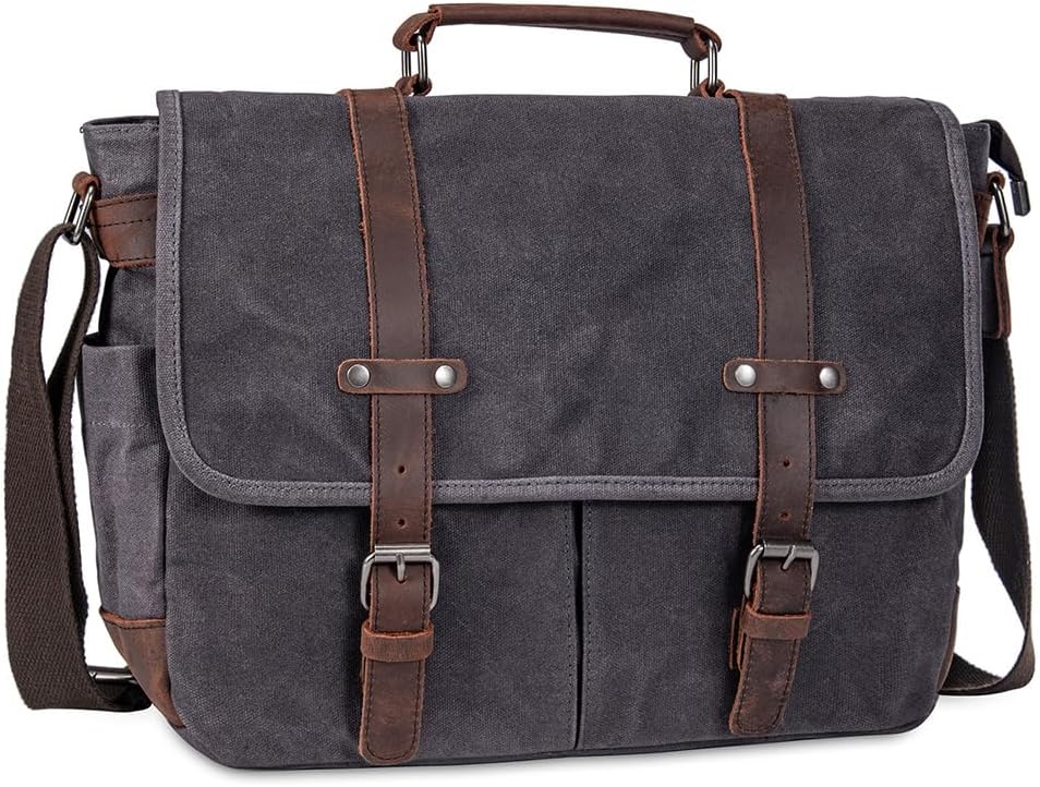 Messenger Bag for Men, Briefcases 15.6" Laptop Bag Crossbody Satchel Bags for Computer Work Office Bag