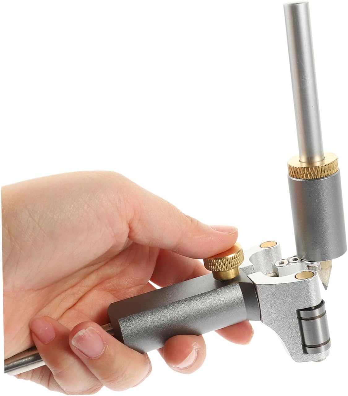 Angoily Automatic Scriber Marking Gauge Handheld Multifunctional Woodworking Tool Range for Accurate Measurement Random Color