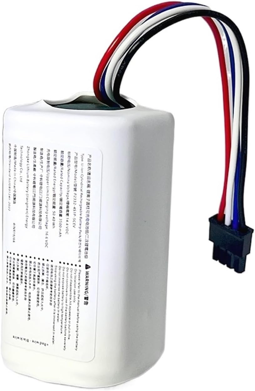14.4V Battery Pack, Compatible For Xiaomi, S20 Robot Vacuum Cleaner Of Components(2pcs)