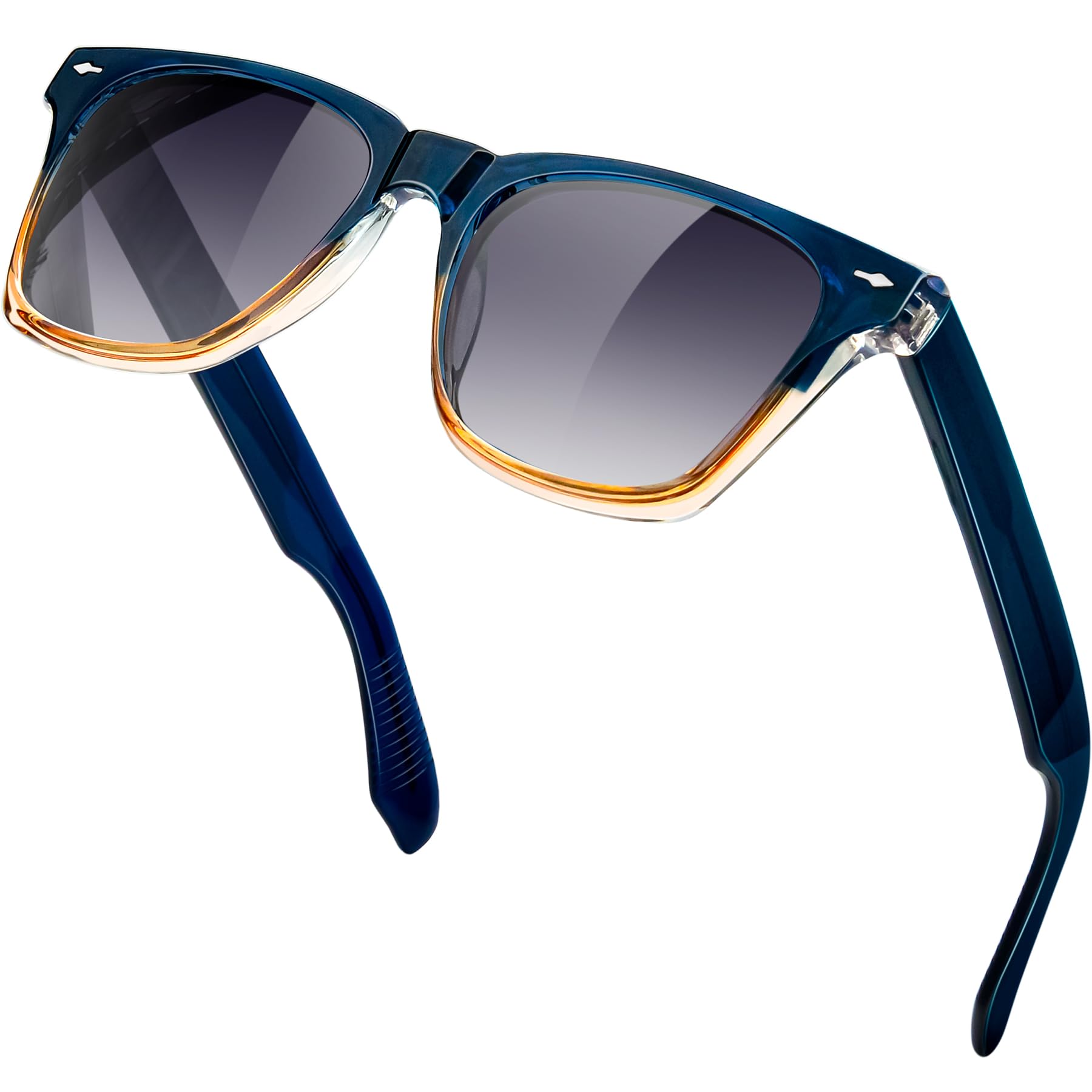 KANASTAL Lunettes de Soleil Polarisées Carrées Élégantes