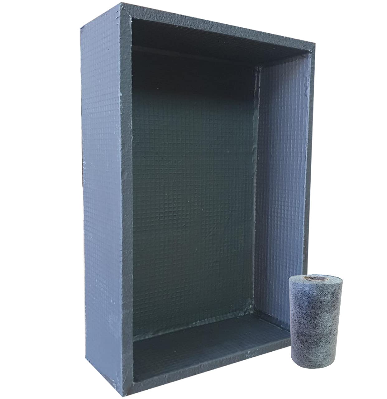 Nassboards Shower Niche Sleek Design - Tileable Shelf, Wet Room Alcove Recess, Waterproof Storage - Easy Installation for Home Improvement, Bathroom Renovation - Durable, Lightweight, 5m Tape Included