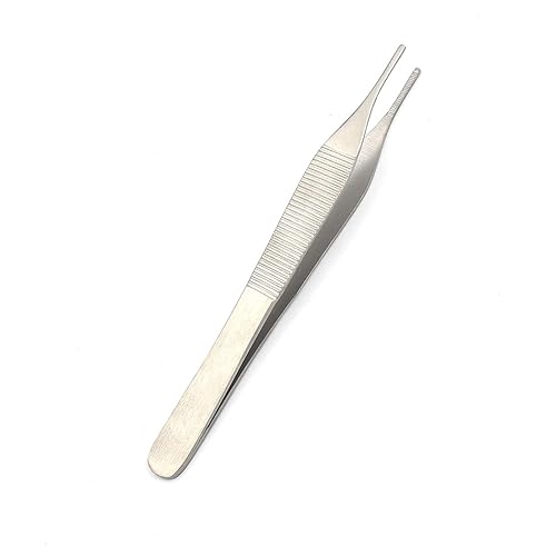 DDP desechables Adson pinzas 4.75" puntas de serrado de cambiador, Paquete de 24