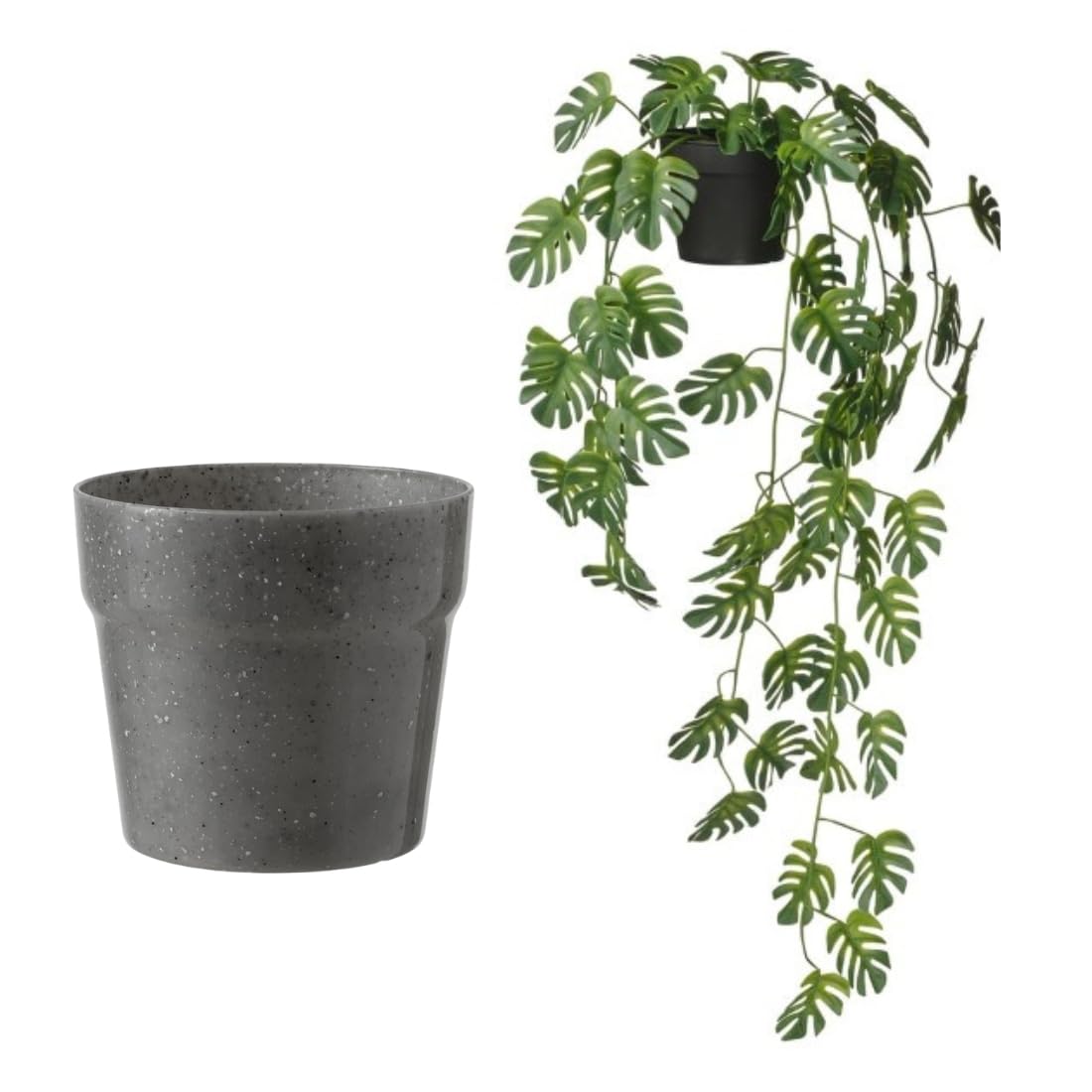 Ikea FEJKA Artificial Hanging Monstera Plant, Indoor/Outdoor, 9 cm Pot-image-9